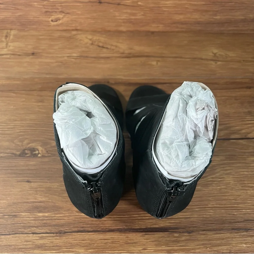 VIONIC Harlow Black Leather Wedge Sandals Women’s Size 6.5‎ Shoes Gladiator
